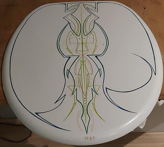 pinstriping bladgoud en lettering is custom art project image