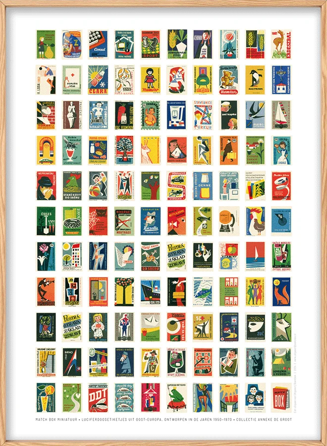 Posters van vintage luciferdoosetiketjes project image